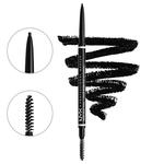 Карандаш для бровей Nyx Professional Makeup, black, 0.09 гр - фото 2