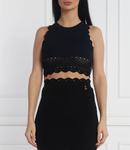 Топ Patrizia Pepe Cropped Fit, черный - фото