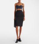 Джинсовый топ-бра Alaïa, Bleu Denim - фото 2