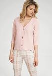 Блуза Figl Button-down blouse, Pink/Light Pink - фото 5
