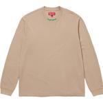 Футболка Supreme с длинными рукавами и вышитым воротником, белая - фото 3