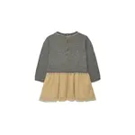 Платье Boboli Knitwear Combined, серый - фото 2