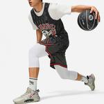 Баскетбольные шорты Badfive мужские черные жаккардовые Lining, черный - фото 6