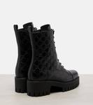 Кожаные ботинки GG на шнуровке Gucci, Black - фото 2