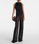 Топ с драпировкой Luna Rick Owens, черный - фото 2