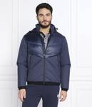 Куртка мужская Ea7 комбинированная с капюшоном, синий - фото 3