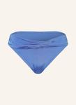 Базовые плавки бикини с мерцающим сплошным рисунком Watercult, синий - фото