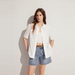 ELLE Рубашка Women's White Lapel Moderate - фото 6