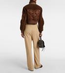 Стеганая куртка-бомбер из овчины Blancha, цвет bronzo - фото 3