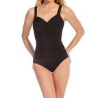 Бюстгальтерный купальник Bella с косточками в черном цвете Miraclesuit - фото