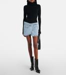 Кожаные ботильоны с логотипом Coperni, черный - фото 3