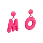 MOSCHINO Латунные серьги Women's Fuchsia - фото 2