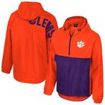 Мужская оранжевая куртка-анорак Clemson Tigers Reloaded с полумолнией Colosseum - фото 2