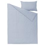 Пододеяльник и наволочка Ikea Bergpalm, 150x200/50x80 см, синий - фото 4