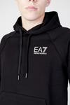 Толстовка мужская EA7 с карманом и капюшоном, черный - фото 3