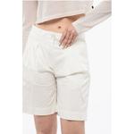 Двойные плиссированные эластичные шорты Woolrich, White - фото 3