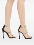 Giuseppe Zanotti босоножки Harmony 80 с кристаллами, черный - фото 5