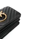 Стеганая мини-сумка Click Love PINKO, черный - фото 4