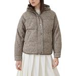 Стеганая куртка с капюшоном Brunello Cucinelli, коричневый - фото 3