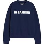 Свитшот с логотипом JIL SANDER, синий - фото