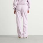 Хлопковые флисовые прямые брюки Skims, purple heather - фото 3