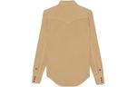 Рубашка женская Saint Laurent, хаки - фото 2