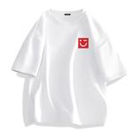 Футболка унисекс MINISO, хаки (M22 Radiant Smile Chest Logo) - фото 2