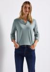 Топ Street One SPLIT NECK, Blau/Blue - фото