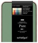 Простыня Schlafgut зеленый, 120-130/200-220 см - фото 2