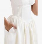 Платье миди из атласа Coco House Of Cb, белый - фото 3