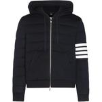 Полосатая толстовка с капюшоном THOM BROWNE, Морской синий - фото 2