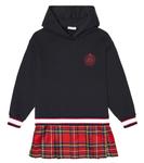 Платье из джерси в клетку Dolce&Gabbana, черный - фото