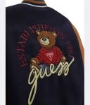 Куртка детская Guess комбинированная с медведем, черный - фото 3