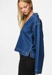 Блуза Pieces SILKE V-AUSSCHNITT , Medium Blue Denim/Blue Denim - фото 5