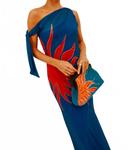 Платье макси Lyla синего цвета Never Fully Dressed, синий - фото 2