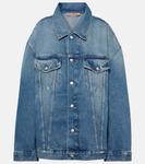 Джинсовая куртка оверсайз Acne Studios, синий - фото