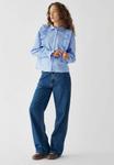 Блуза Noella Button-down blouse, Blue/White Stripe/Blue - фото 2