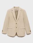 Блейзер Milan Slim Fit Mango, Beige - фото 3