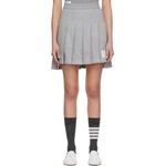 Короткая юбка THOM BROWNE, серая - фото 4