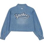 MLB Джинсовая куртка женская синяя, Blue - фото 3