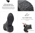 Женские боевые ботинки STQ, ботильоны на шнуровке, Grey - фото 5