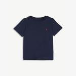 Хлопковая футболка Polo Pony 5-14 лет Polo Ralph Lauren, цвет cruise navy - фото