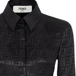 FENDI Шелковая рубашка Marc Jacobs черная - фото 11