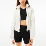 Куртка женская серо-белый Lacoste - фото 2