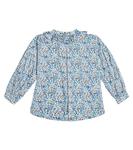 Рубашка из хлопкового поплина с цветочным принтом Il Gufo, разноцветный - фото 4