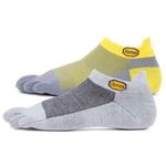 Носки Vibram Fivefingers 2 пары, серый/желтый - фото