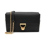 Кожаная сумка-мессенджер Arlettis Coccinelle, черный - фото