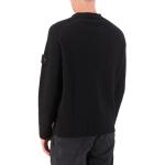 Свитер с нашивкой-логотипом STONE ISLAND, черный - фото 3