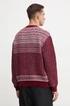 Свитер с добавлением шерсти Armani Exchange, бордовый - фото 3