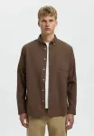 Рубашка slhregrickox Selected, Morel - фото